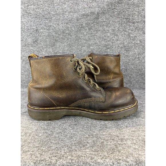 ✅VTG Y2K Doc Dr Martens Brown Leather Boots Mens 12 Crazy Horse *SEE MEASUREMENT - Picture 12 of 13